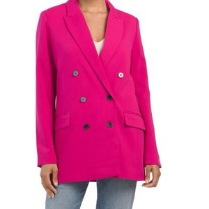 Rachel Zoe Pink Double Breasted Blazer - S